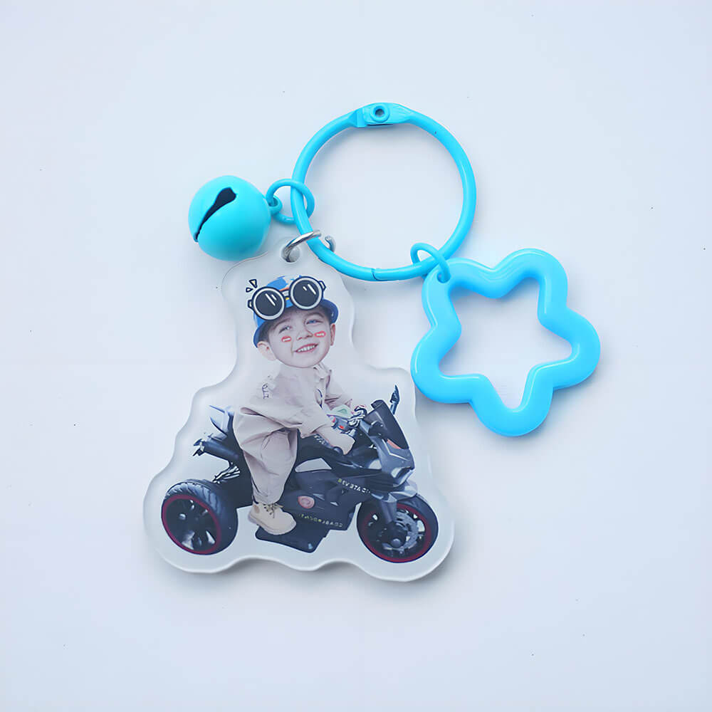 Custom Face Acrylic Keychain for Kids Girls Boys Children