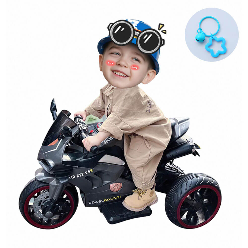 Custom Face Acrylic Keychain for Kids Girls Boys Children