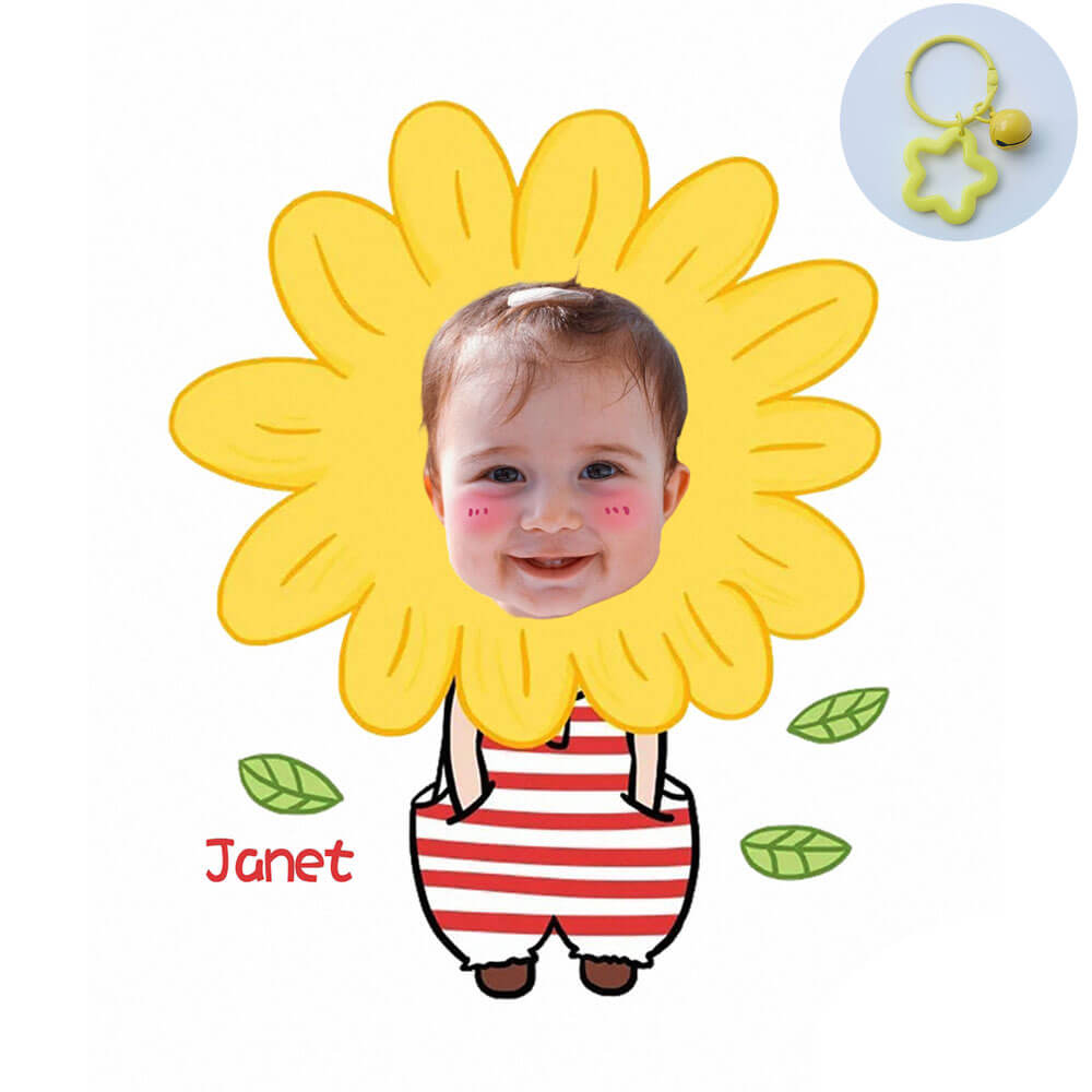 Custom Face Acrylic Keychain for Kids Girls Boys Children