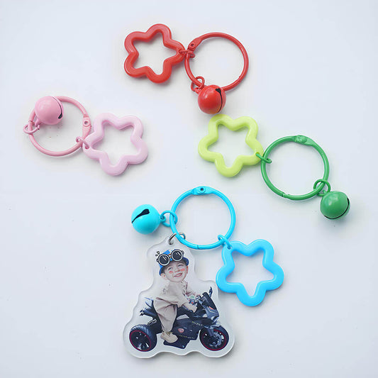 Custom Face Acrylic Keychain for Kids Girls Boys Children