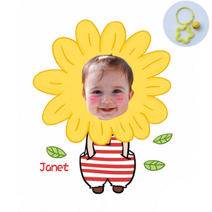 Custom Face Acrylic Keychain for Kids Girls Boys Children