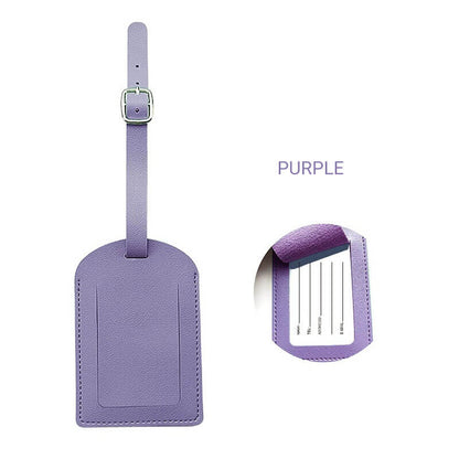 Luggage Tag Personalized Faux Leather Luggage Tag for Suitcase