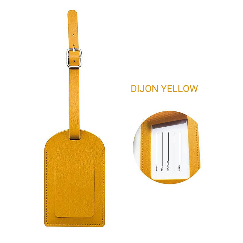 Luggage Tag Personalized Faux Leather Luggage Tag for Suitcase