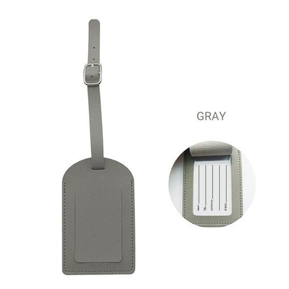 Luggage Tag Personalized Faux Leather Luggage Tag for Suitcase