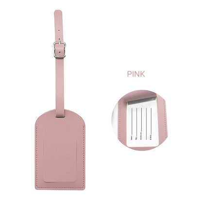 Luggage Tag Personalized Faux Leather Luggage Tag for Suitcase