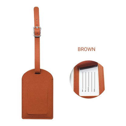 Luggage Tag Personalized Faux Leather Luggage Tag for Suitcase
