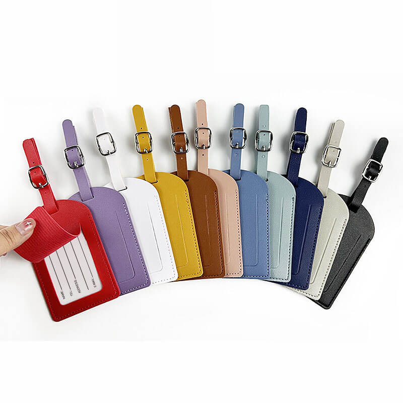 Luggage Tag Personalized Faux Leather Luggage Tag for Suitcase