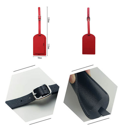 Luggage Tag Personalized Faux Leather Luggage Tag for Suitcase