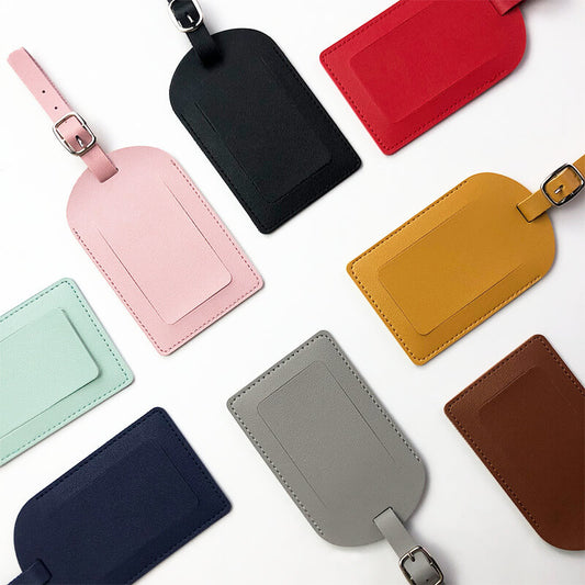 Luggage Tag Personalized Faux Leather Luggage Tag for Suitcase