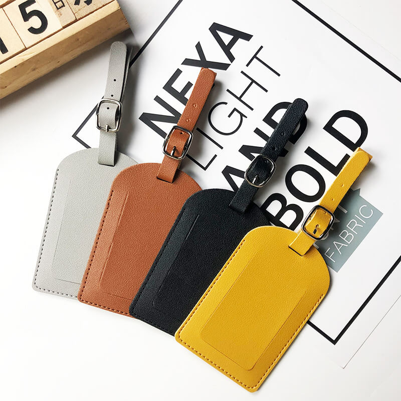 Luggage Tag Personalized Faux Leather Luggage Tag for Suitcase