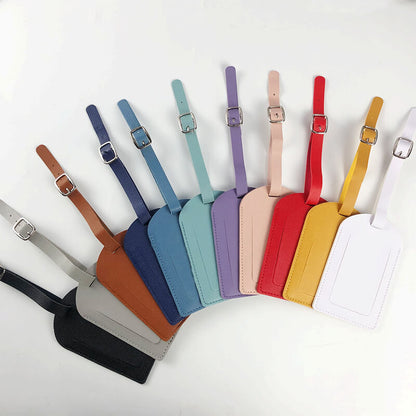 Luggage Tag Personalized Faux Leather Luggage Tag for Suitcase
