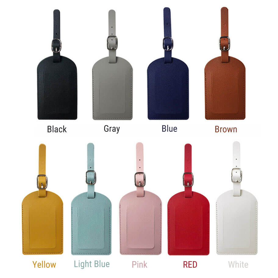 Luggage Tag Personalized Faux Leather Luggage Tag for Suitcase