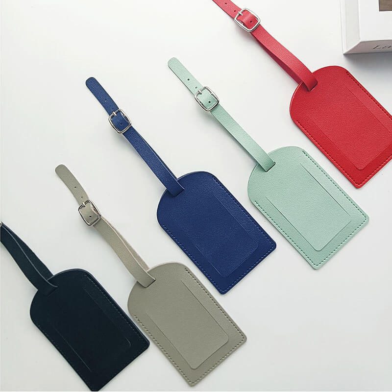 Luggage Tag Personalized Faux Leather Luggage Tag for Suitcase